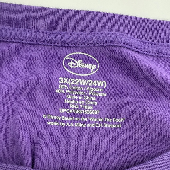 Eeyore T Shirt Women 3X Purple Disney Dont Let Monday Run Sunday Short Sleeve - Picture 5 of 8